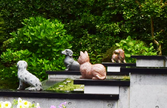 ペットと一緒のエリア